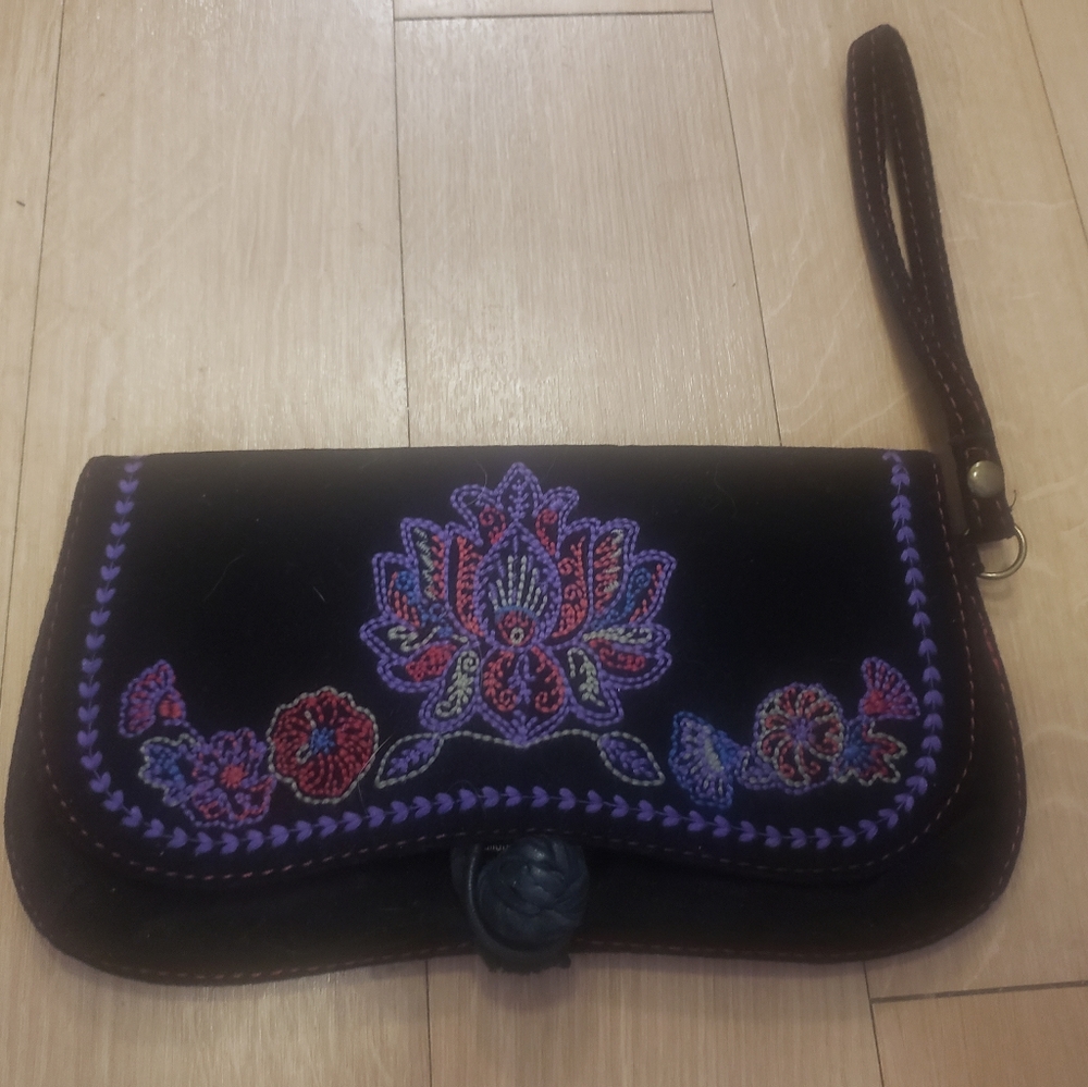 Lucky Velvet Clutch Wallet